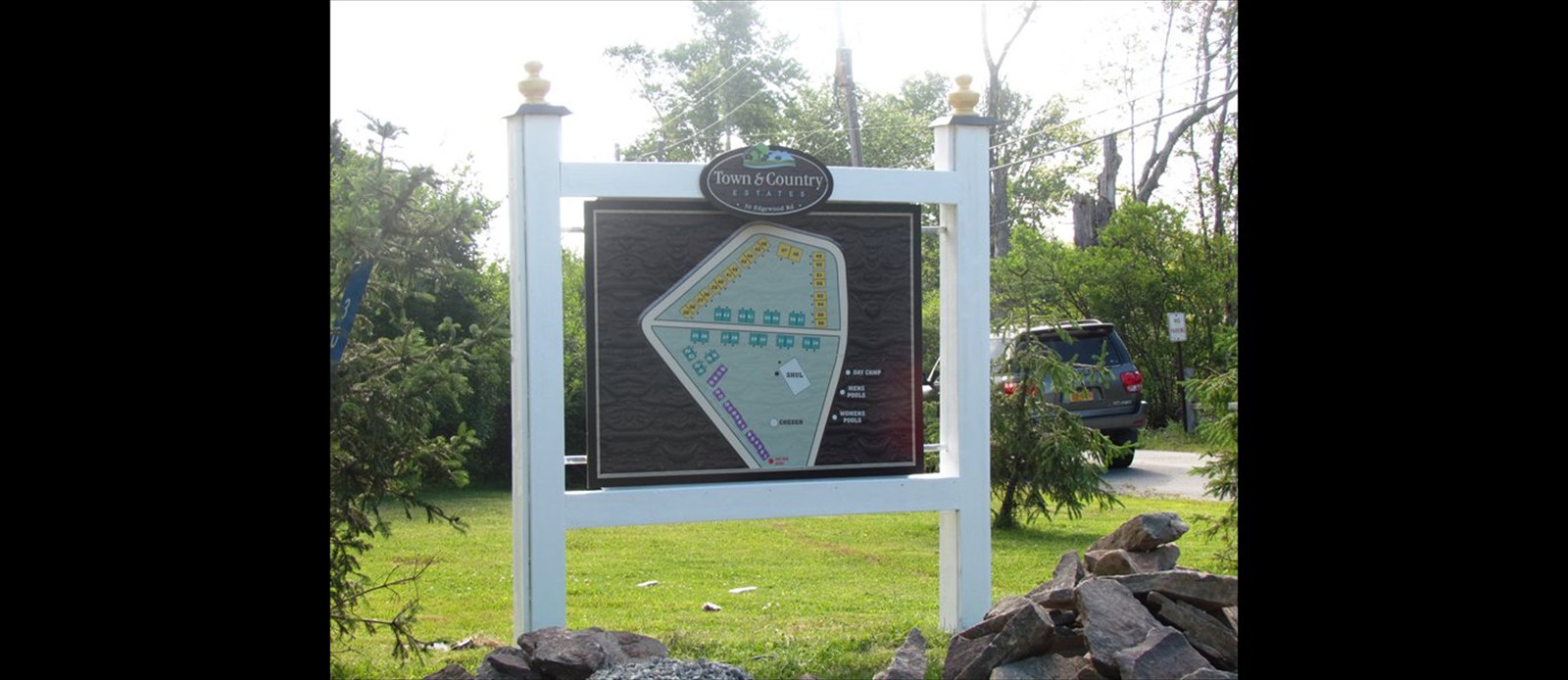 FREE STANDING MAP SIGN